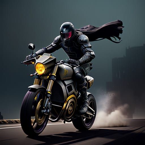 Dark Fantasy Motorbike Polo Champion