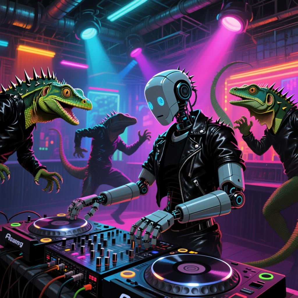 Lizards on the dancefloor!