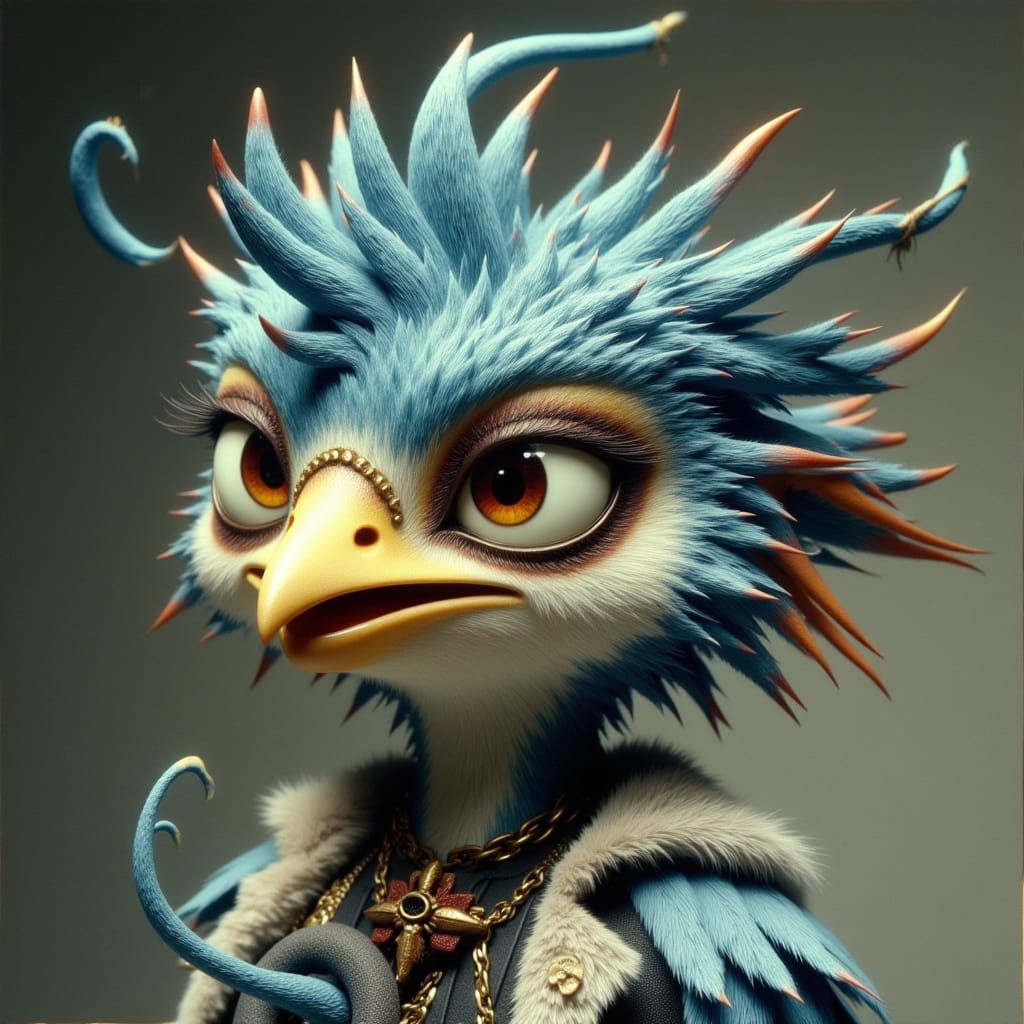 Don Macana Style Inmyeonjo Bird with Human Face