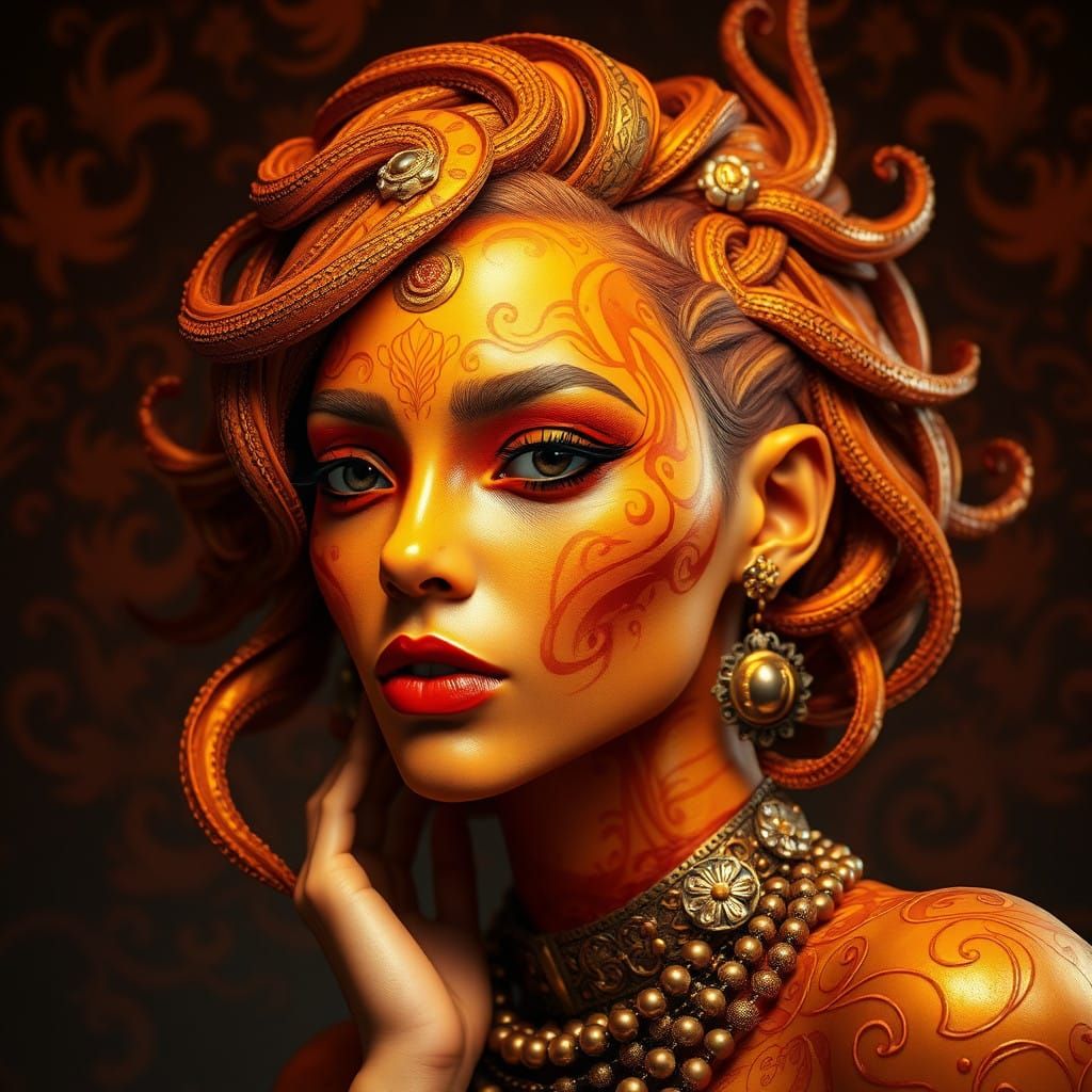 Golden Caramel Fantasy Being