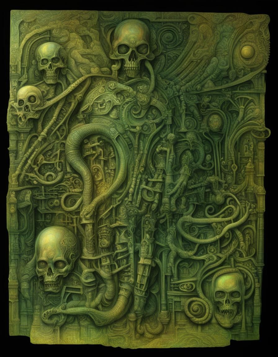 H.R. Giger Romanesque Holographic Art