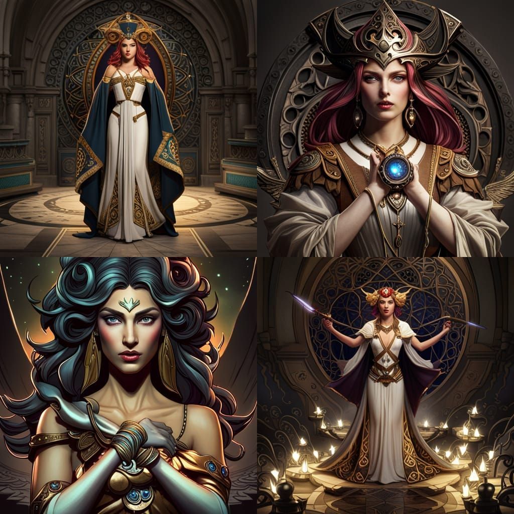 Cosmic Witch Dark Fantasy Concept Art