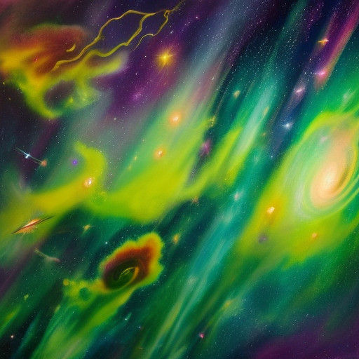 Cosmic Dreams Unfold in Vibrant, Ethereal Landscapes