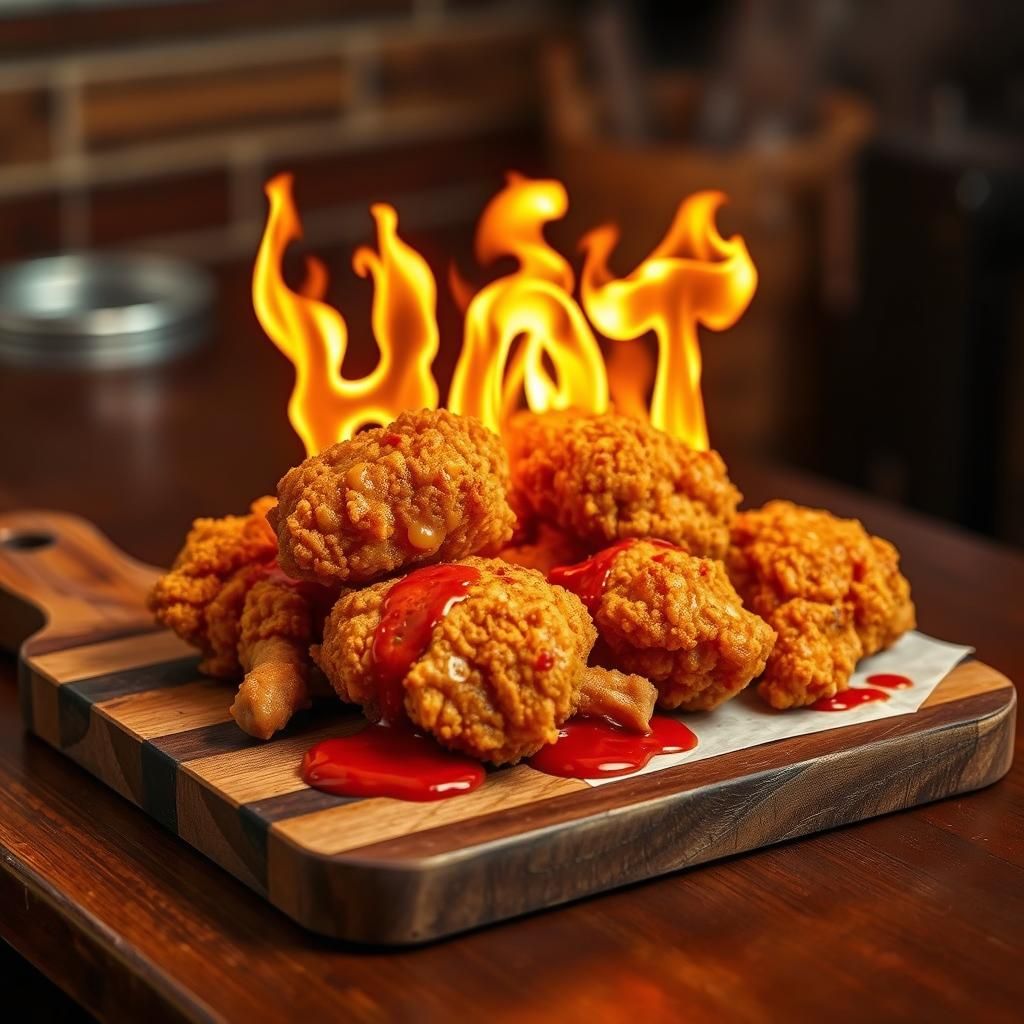 Nashville Hot Chicken with Fiery Graffiti Art