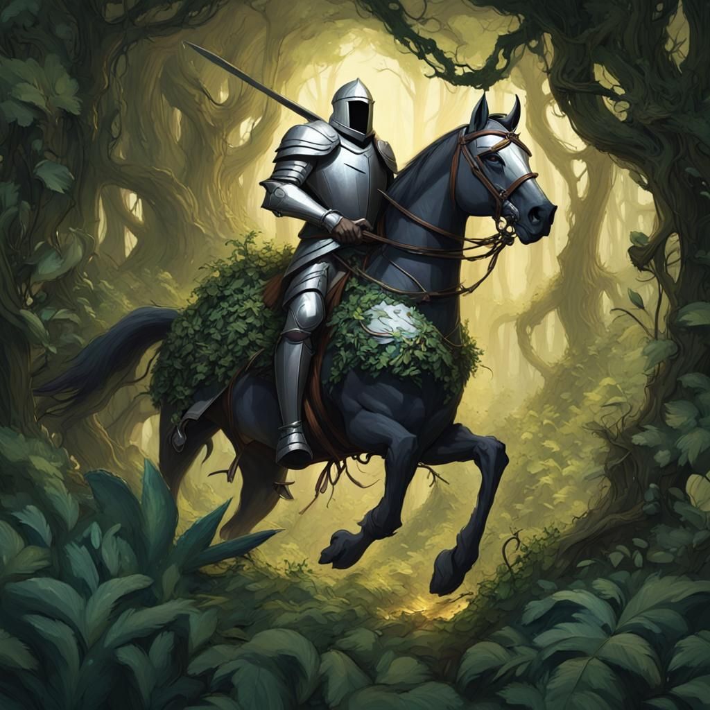 Knight's Jungle Crusade: A Lone Rider's Quest