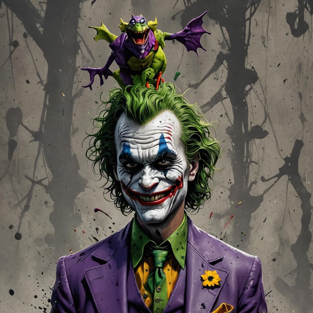 Joker Barney Fusion: Detailed Matte Painting