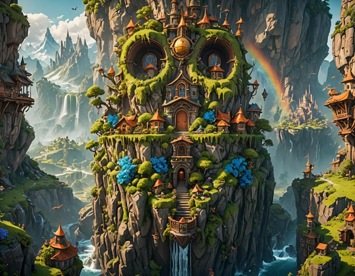 Fantastical Matte Painting in Deep Color