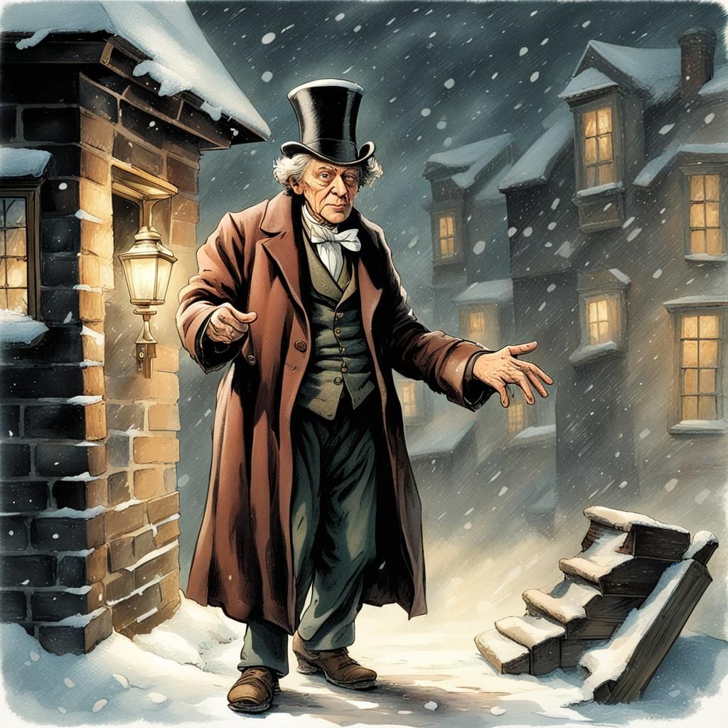 Ebenezer Scrooge: Irascible Businessman Portrait