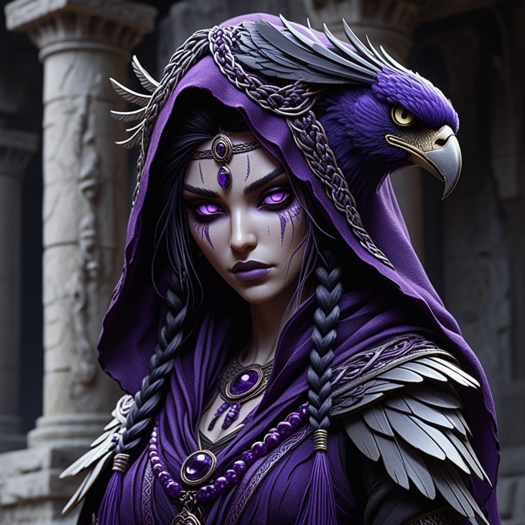 Harpy Plushie Toy in Ancient Temple Ruins