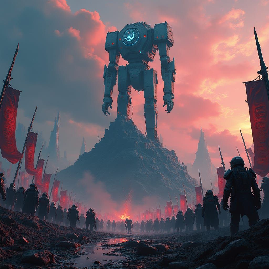 Cyberpunk Crusader Dominates a Dystopian Metropolis