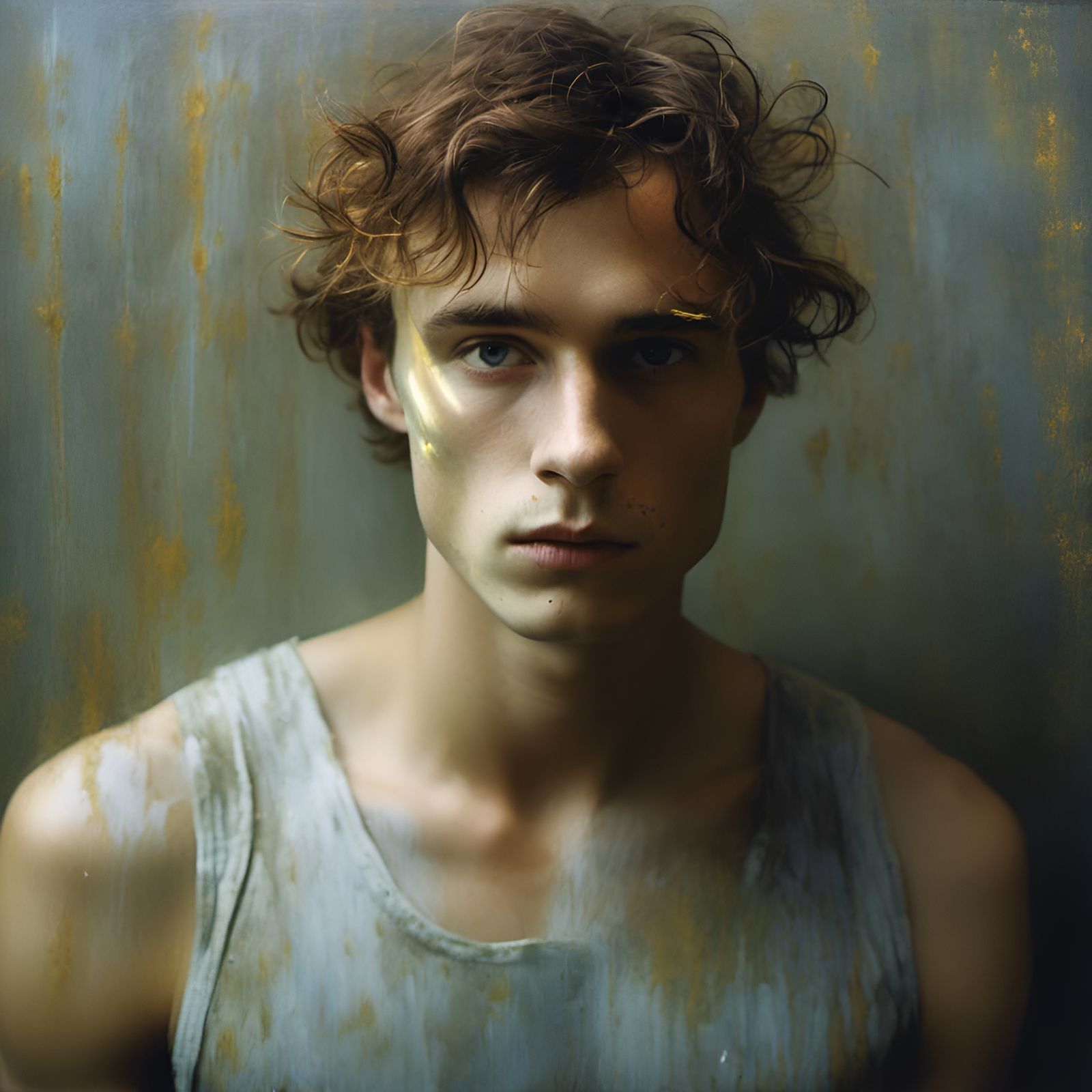 Ethereal Portrait of a Man in Tonalist Style