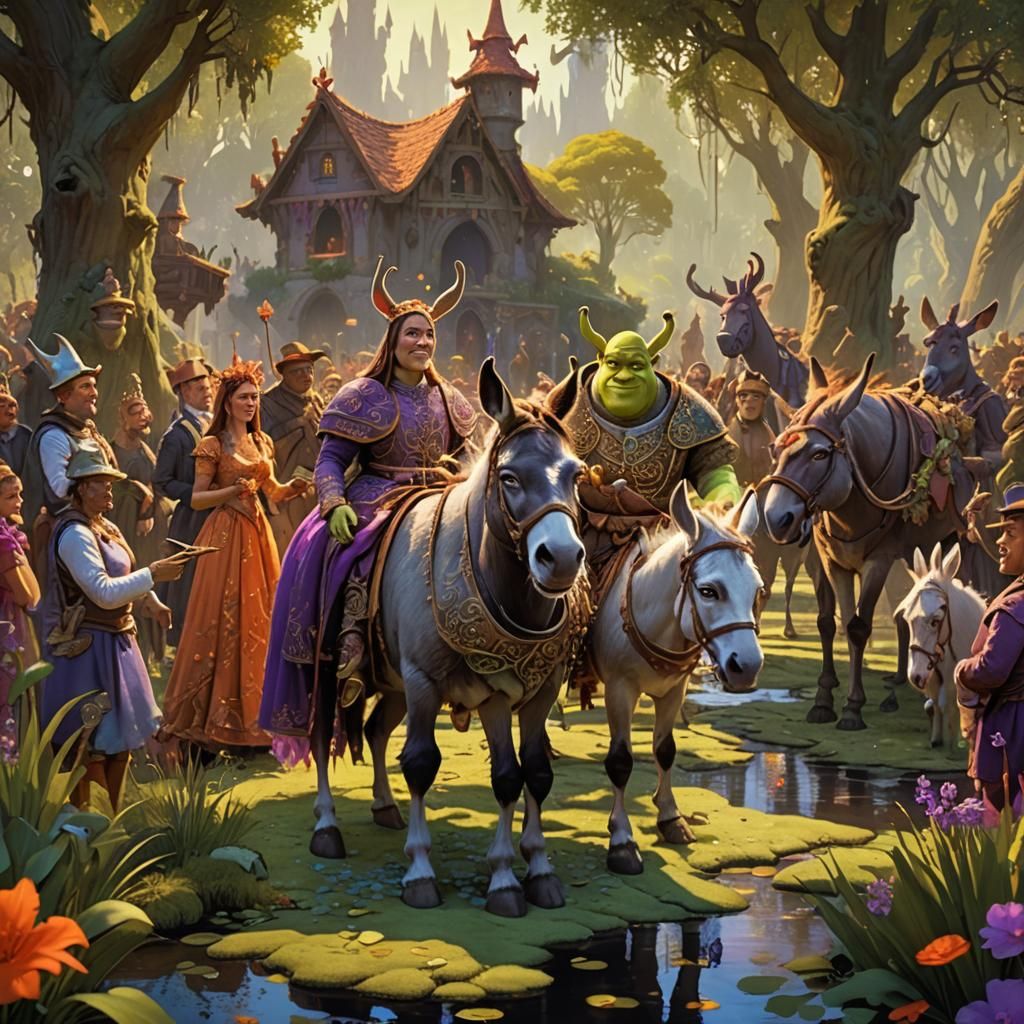 Shrek's Swamp Wedding: Fantasy Concept Art