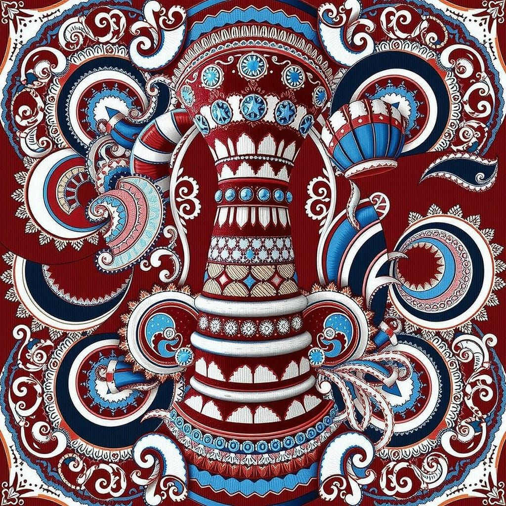 Vibrant Red Hues: Twisting and Curling Abstract Forms