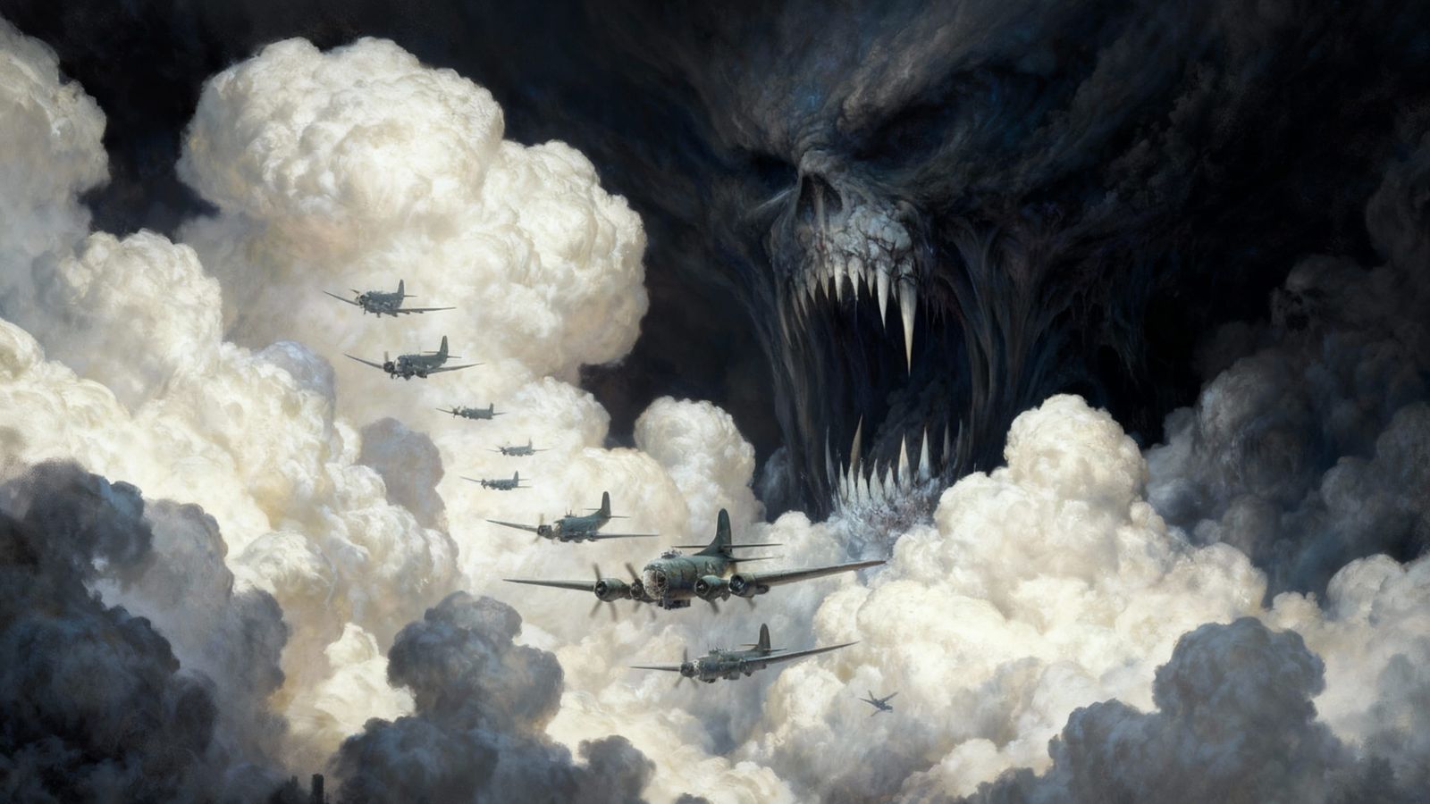 WWII Bombers Encounter Monstrous Cloud Maw