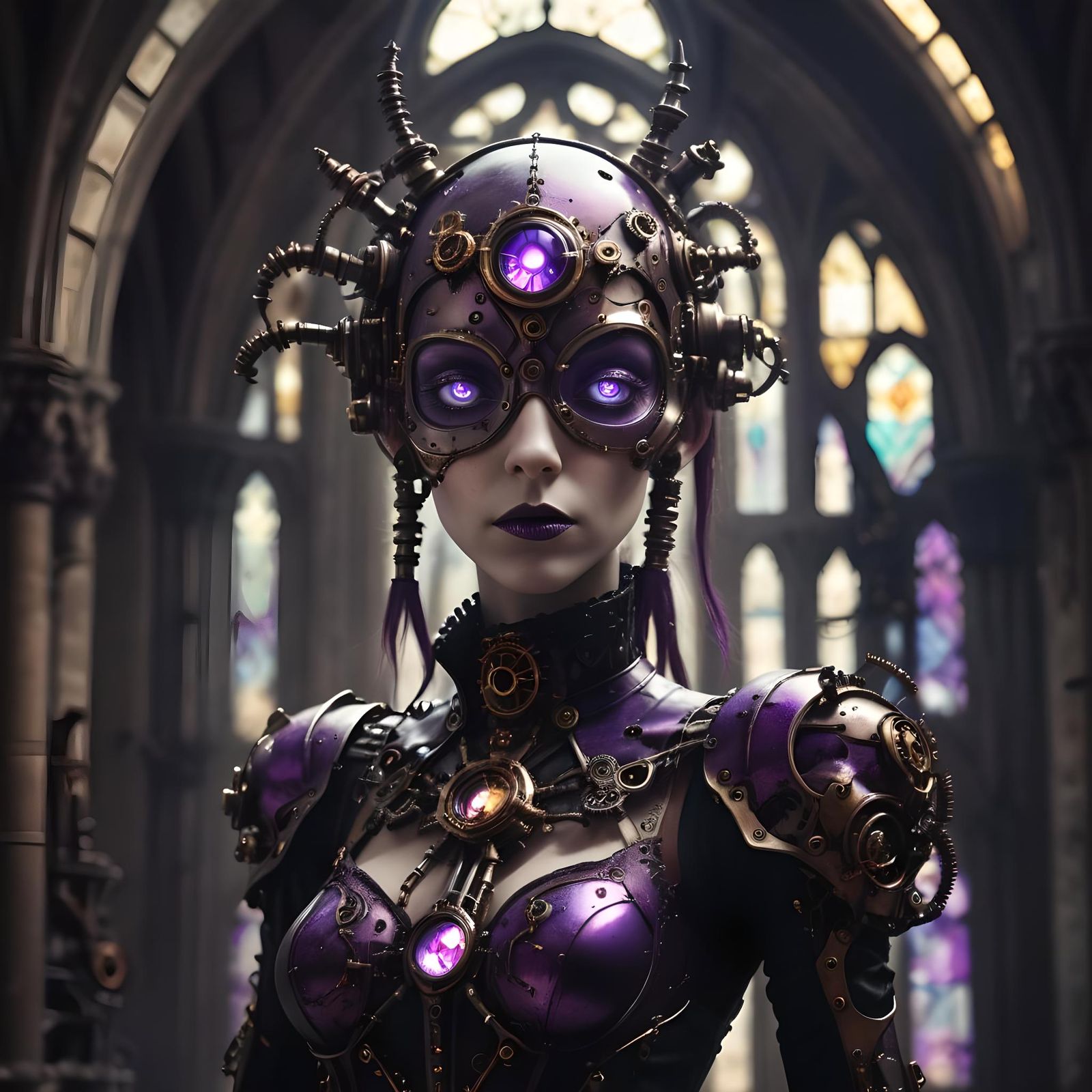 Steampunk Goth Creature: An Epic Hybrid Art
