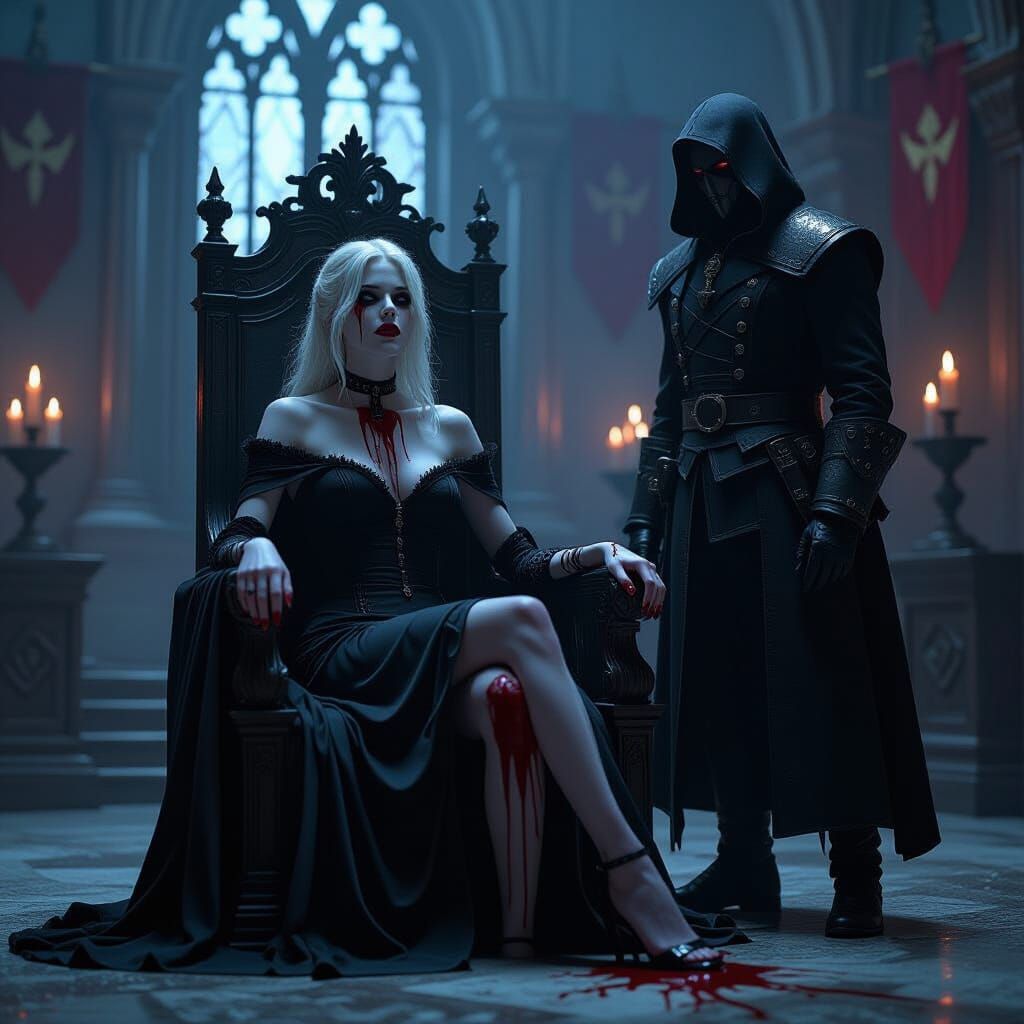 Poisoned Throne: Dark Cinematic Image