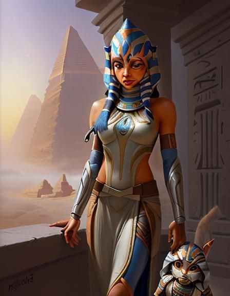 Ahsoka as Egyptian Mummy: Ethereal Fantasy Art