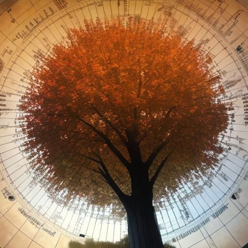 Autumn Equinox Apple Harvest in Surrealist Style