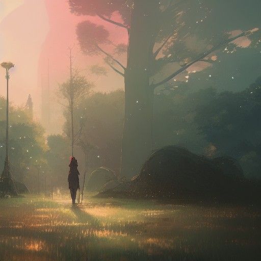 Romantic Anime Landscape by Studio Ghibli