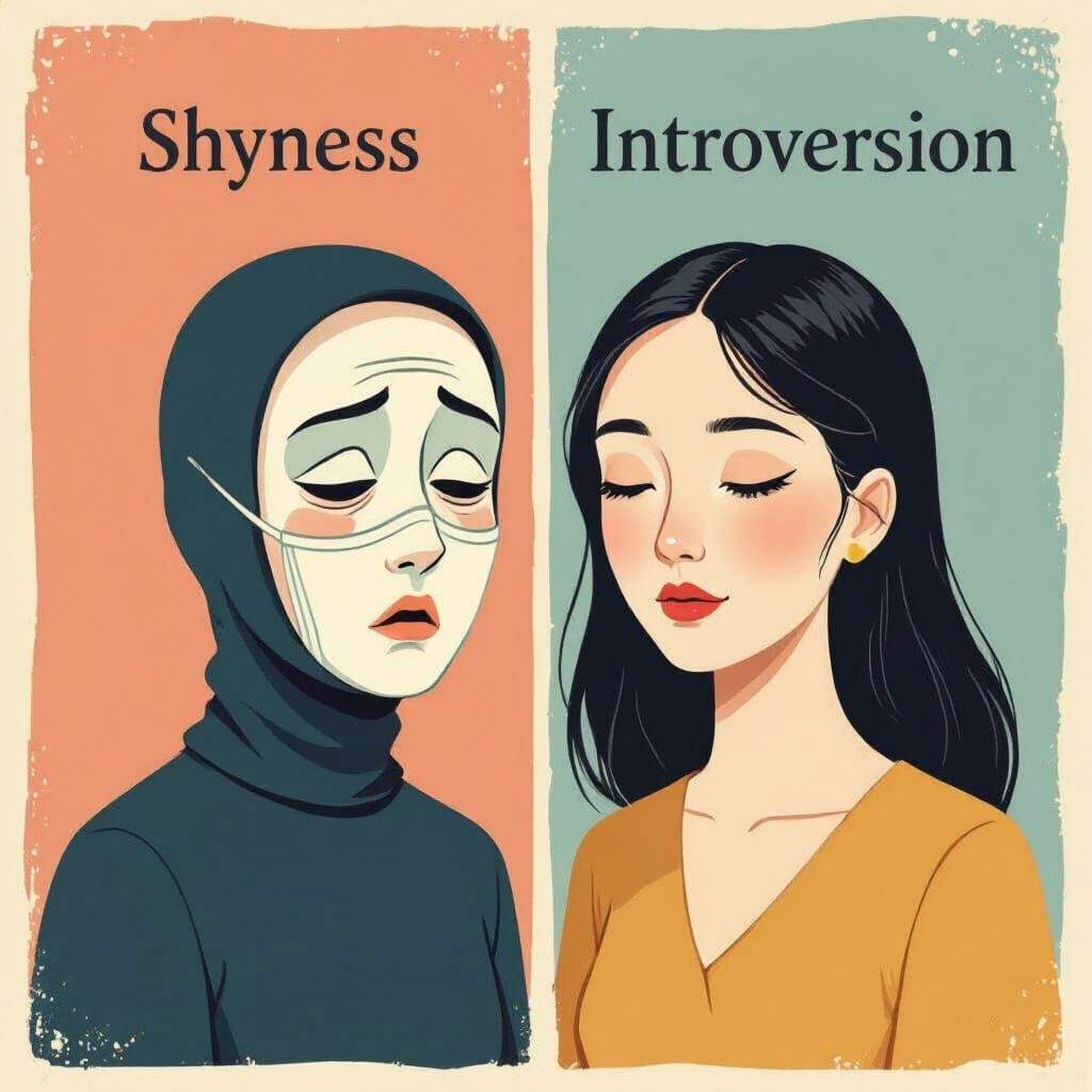 Shyness and Introversion: Symbolic Mask Art