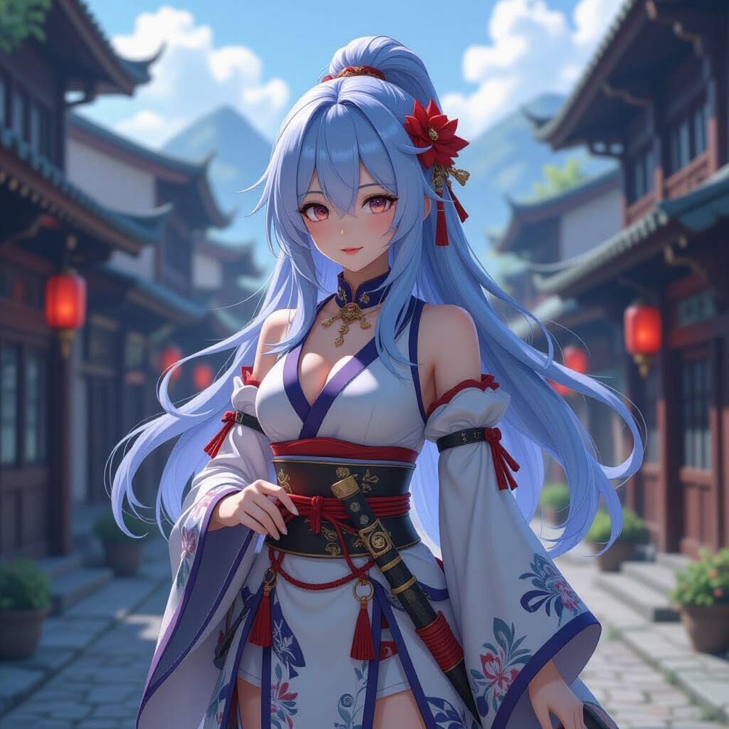 Detailed 3D Anime Art Inspired by WLOP