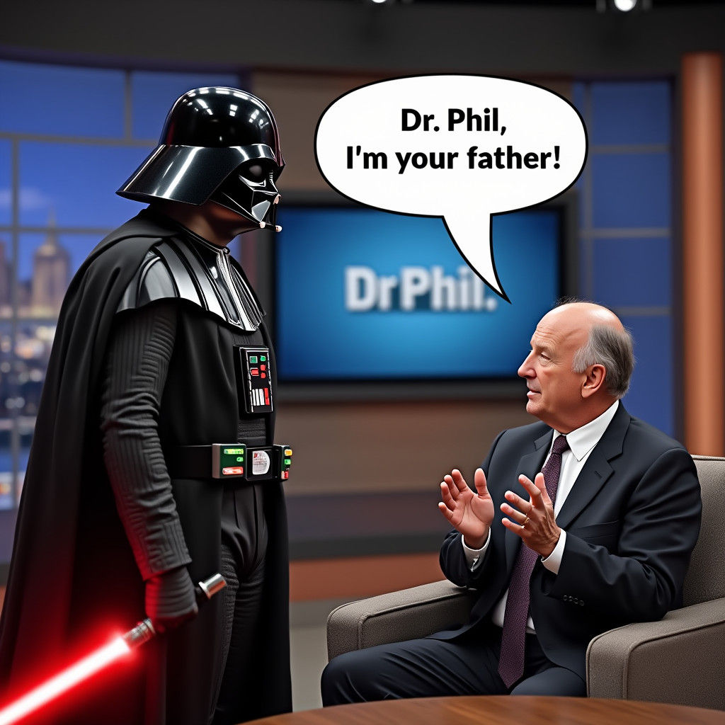 Darth Vader's Talk Show Revelation: A Surreal Scene