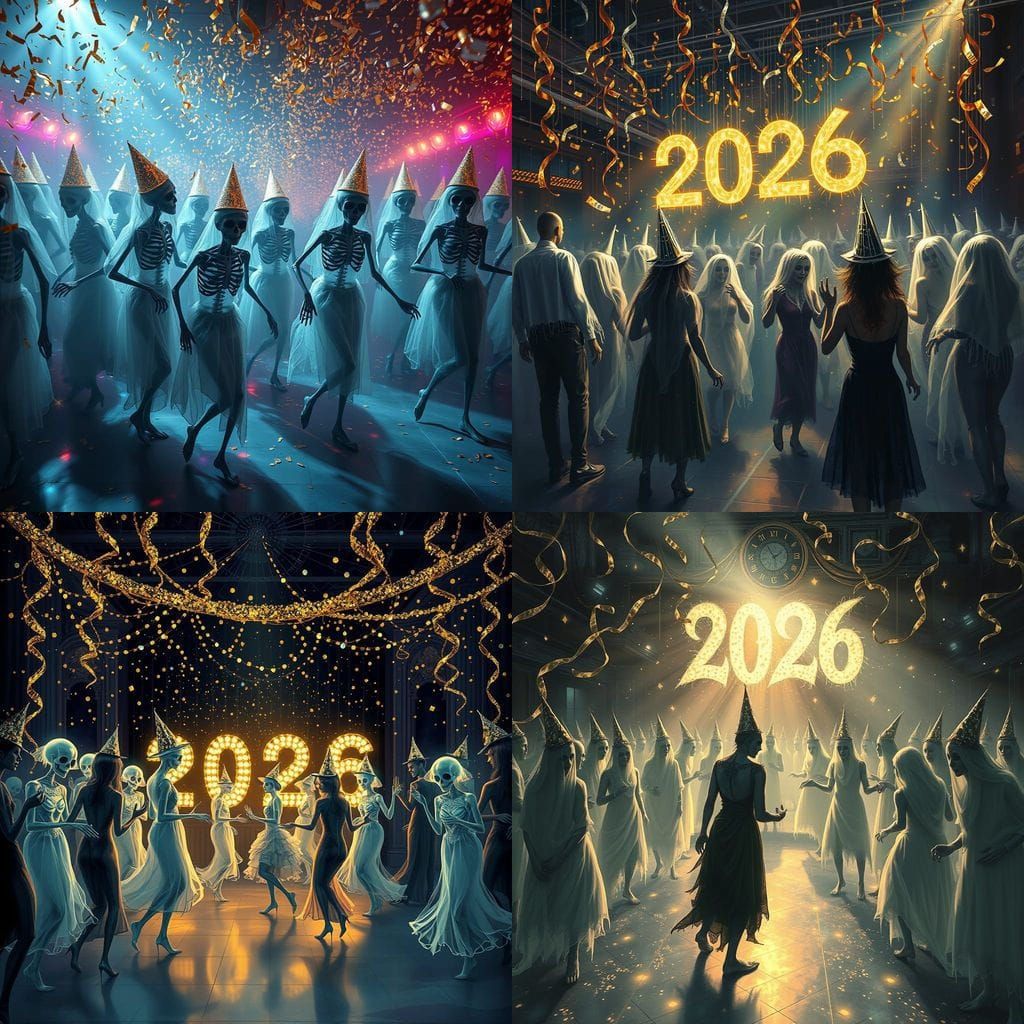 Ring in the new year with a spooky twist — think ghostly con...