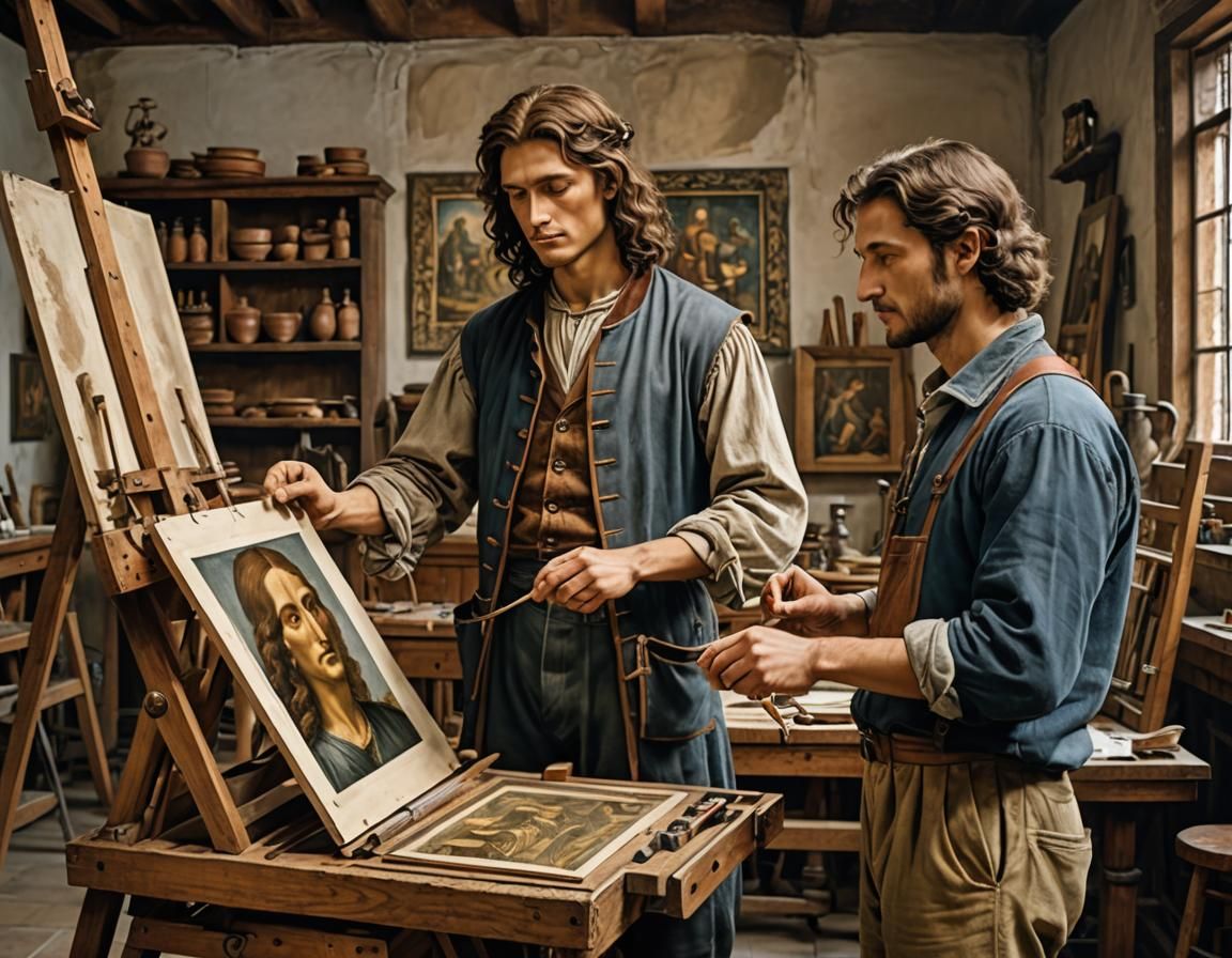 Renaissance Apprentices in Venice Studio