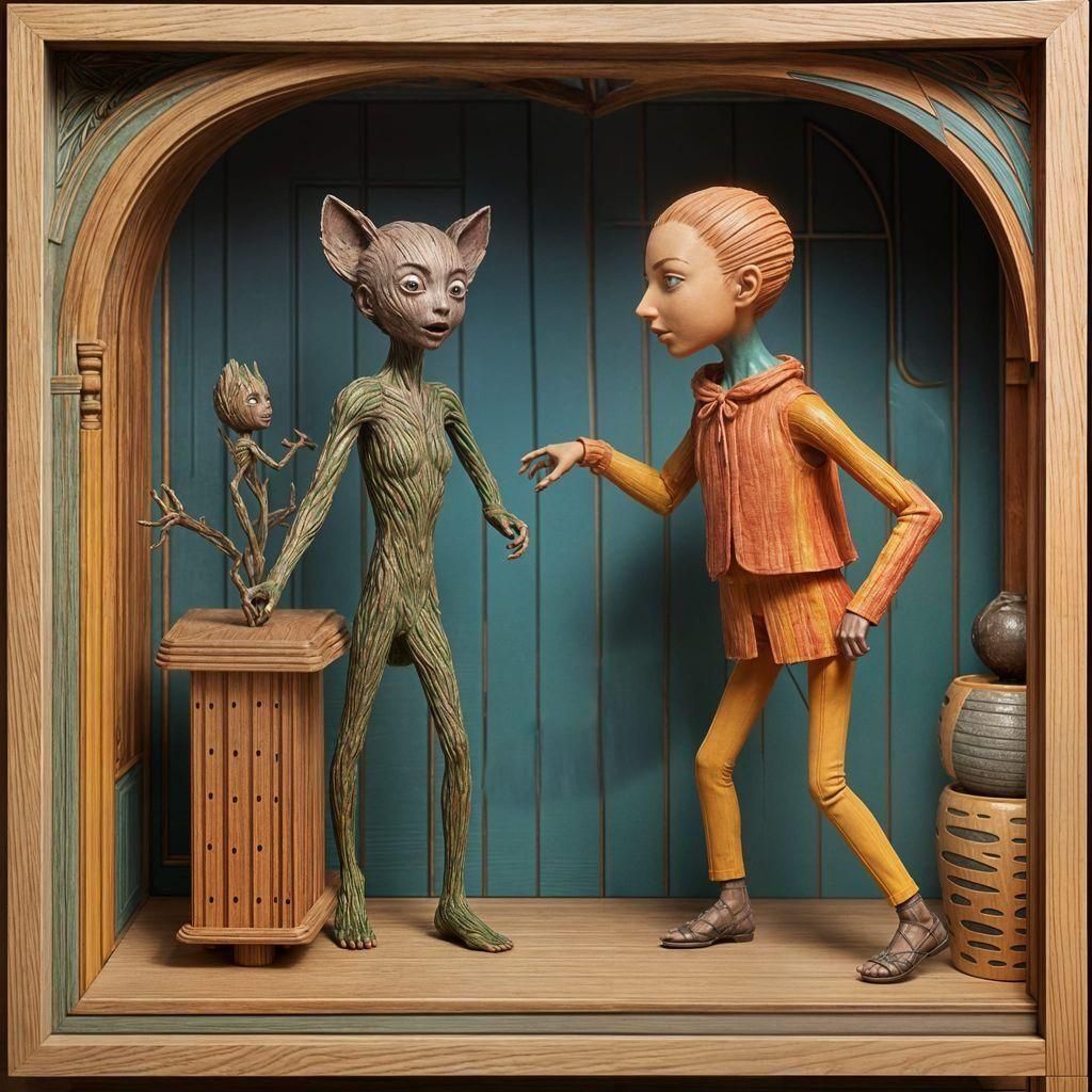 Abstract Blue Painting