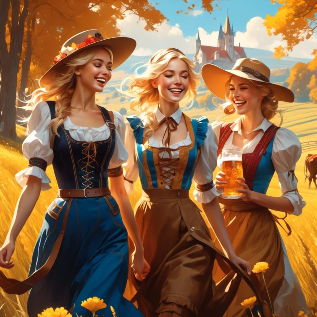Oktoberfest 2023: So their sister Mary is mysteriously missing so Tina Jane and Julie head home across the fields (18/20...