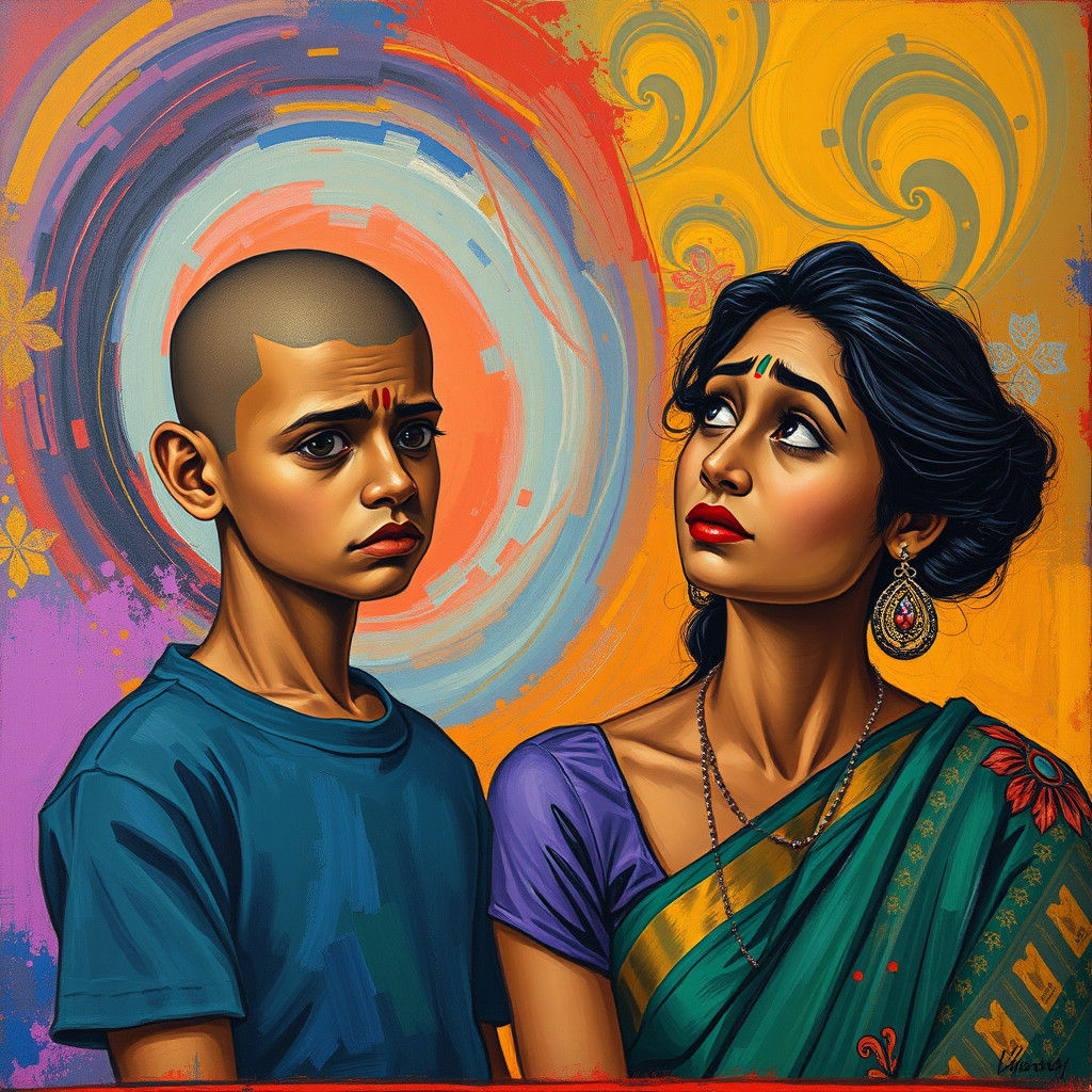 Man's Surprising Appearance: Abstract Expressionist Art