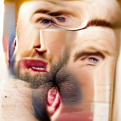 Photorealistic Portrait of a Blue-Eyed Man