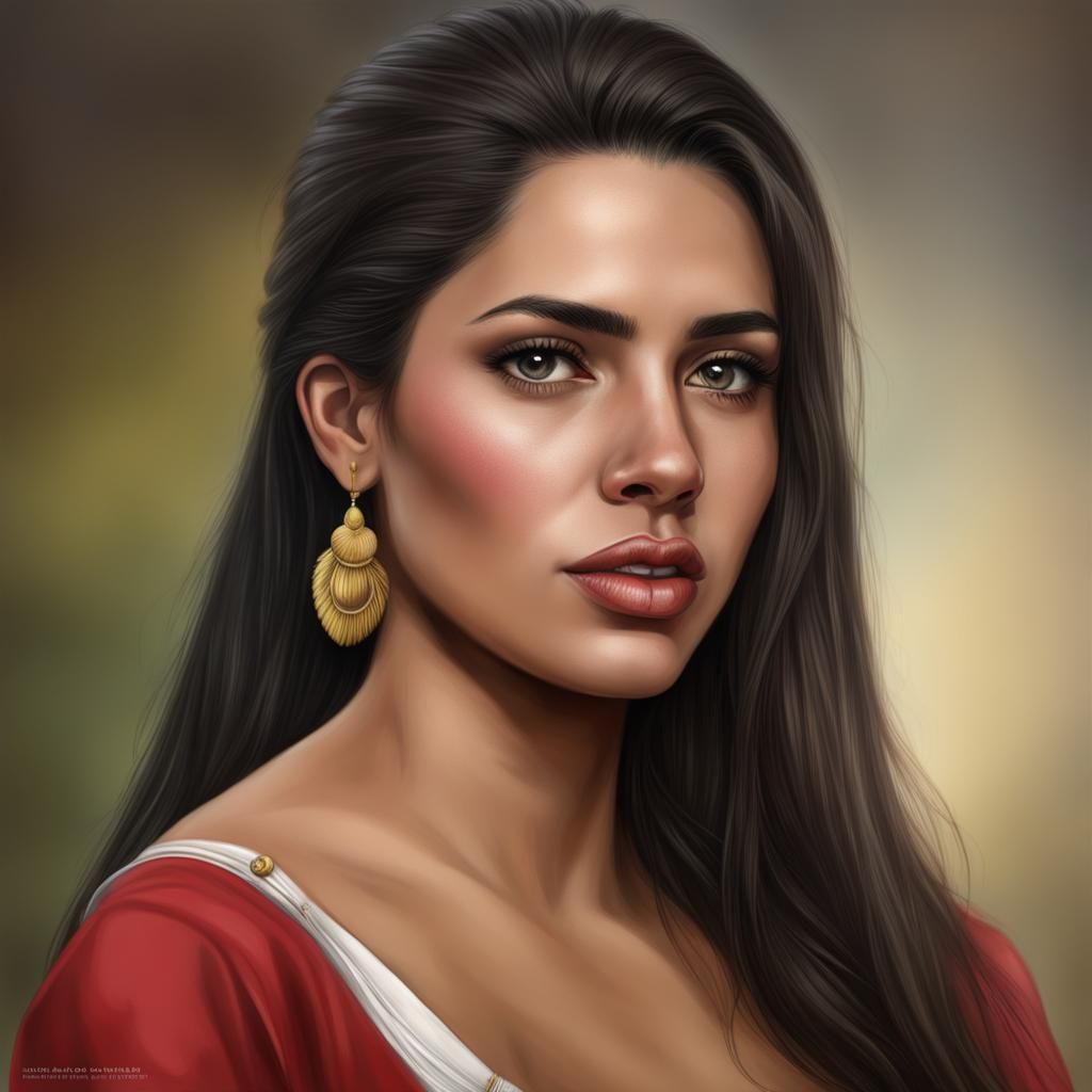 Realistic Portrait of a Venezuelan Woman