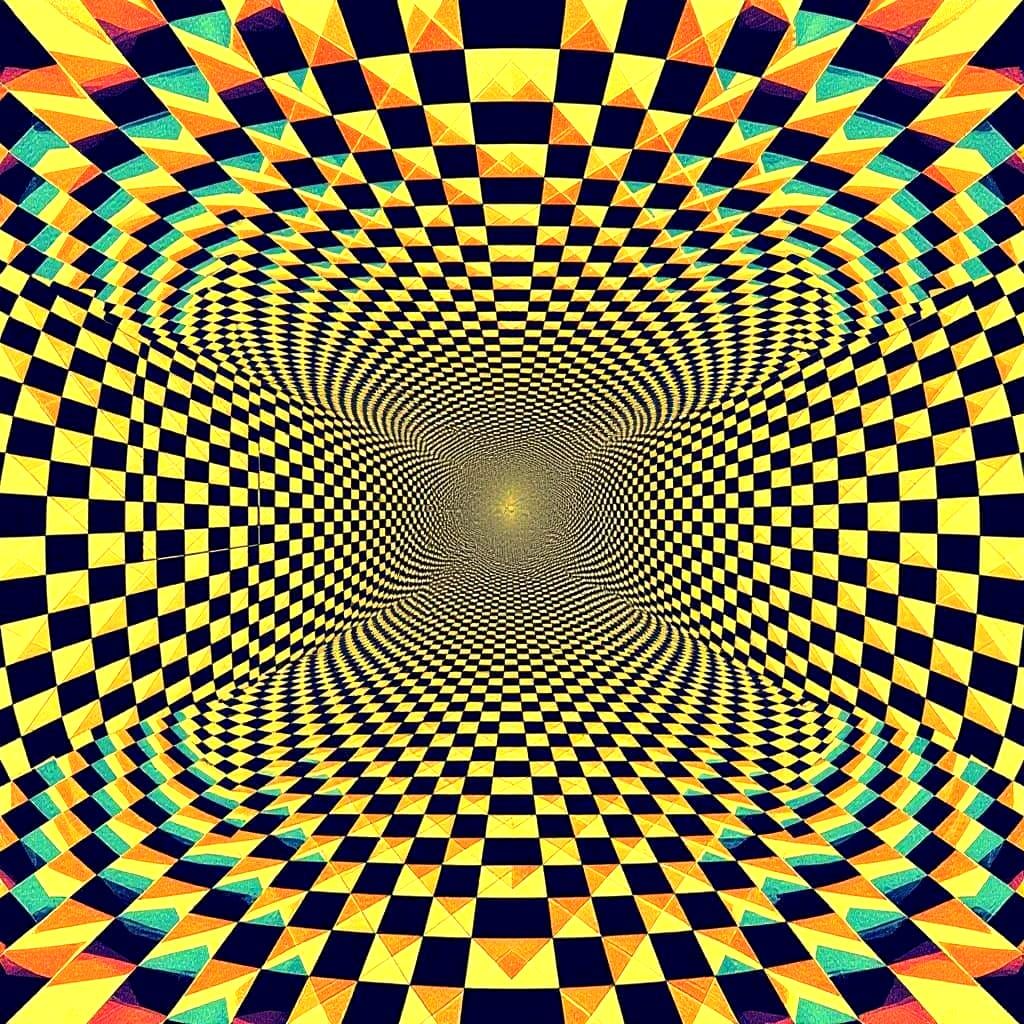 Surreal Optical Illusion Reveals Hidden 3D Form