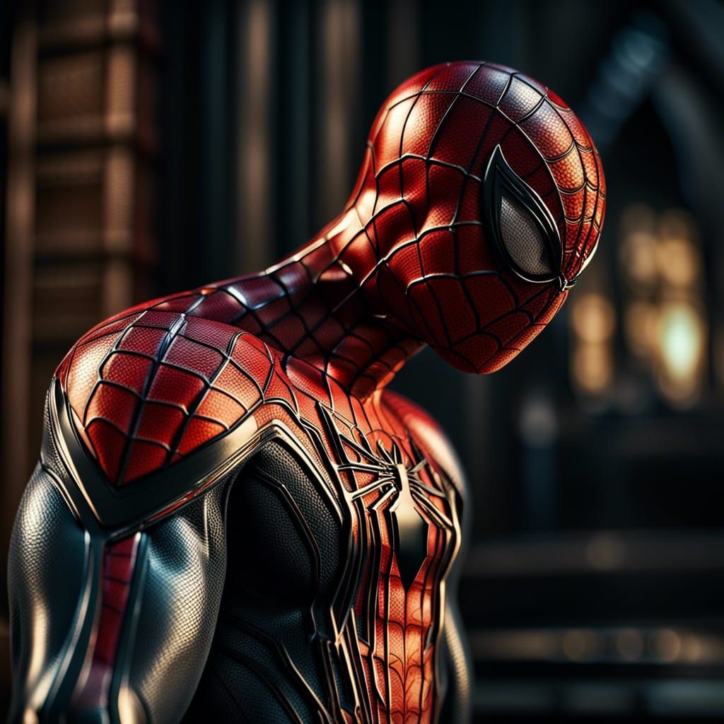 Hyperrealistic Spiderman with Intricate Details