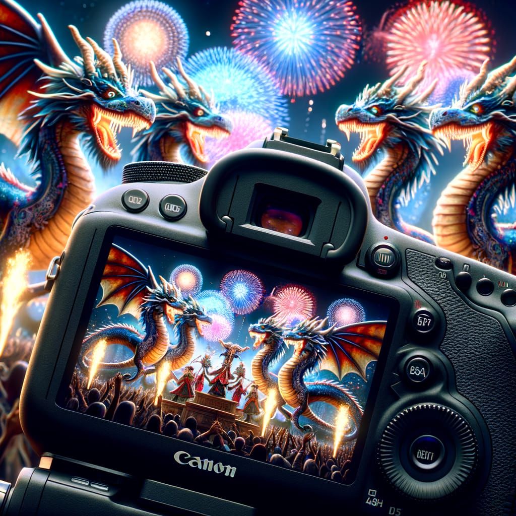 Dragons Celebrate USA Birthday with Fireworks Display
