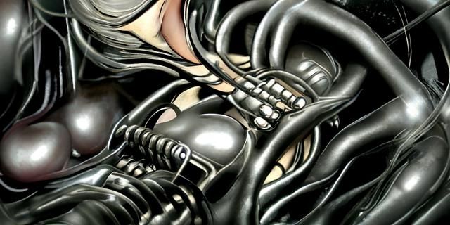 Surreal Touch-Tone Telephone in Anime Comic Style