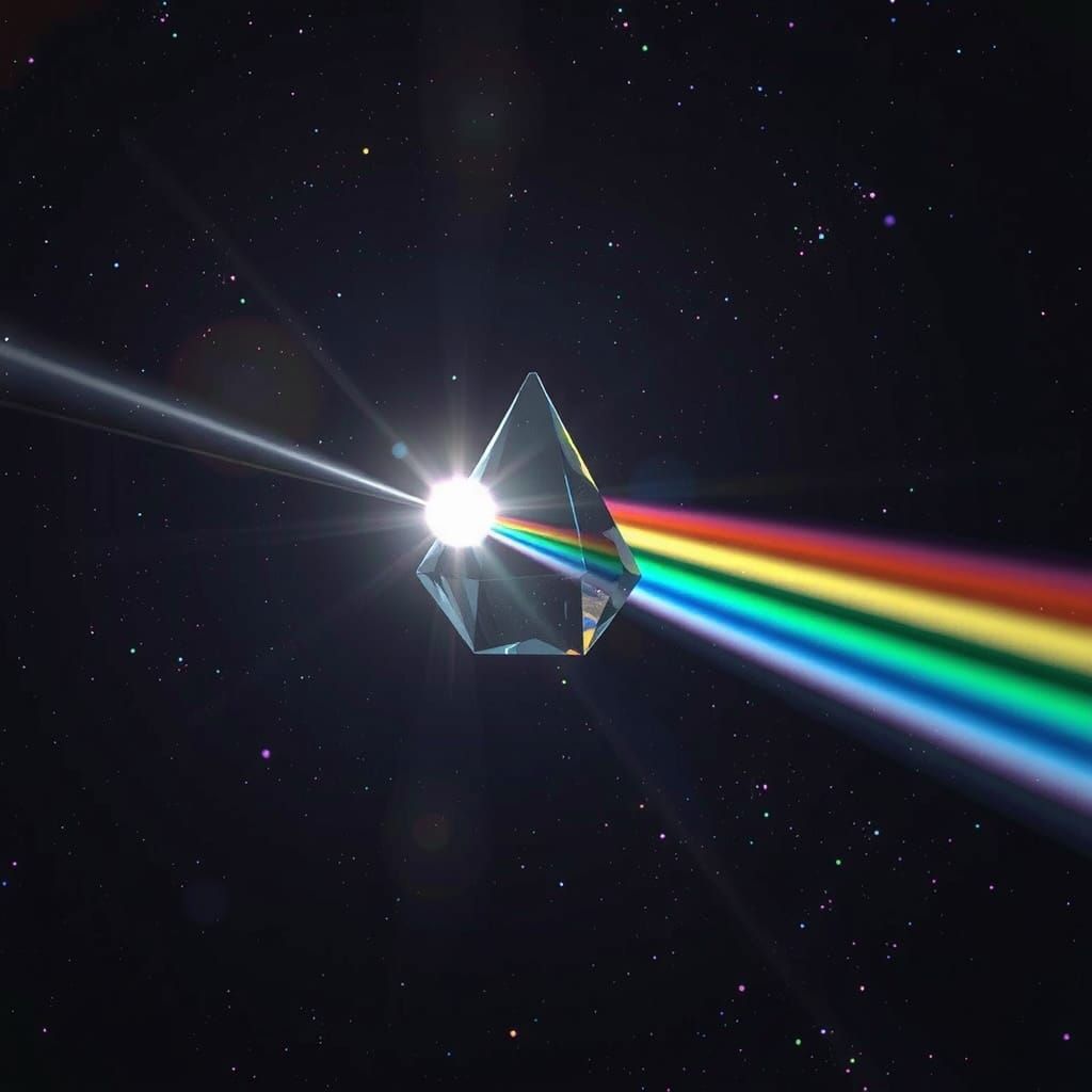 Prism in Space: Refraction of Light into Spectrum