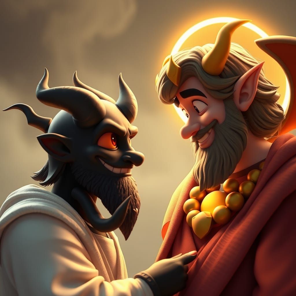 God and Devil Reconciliation in Pixar Style