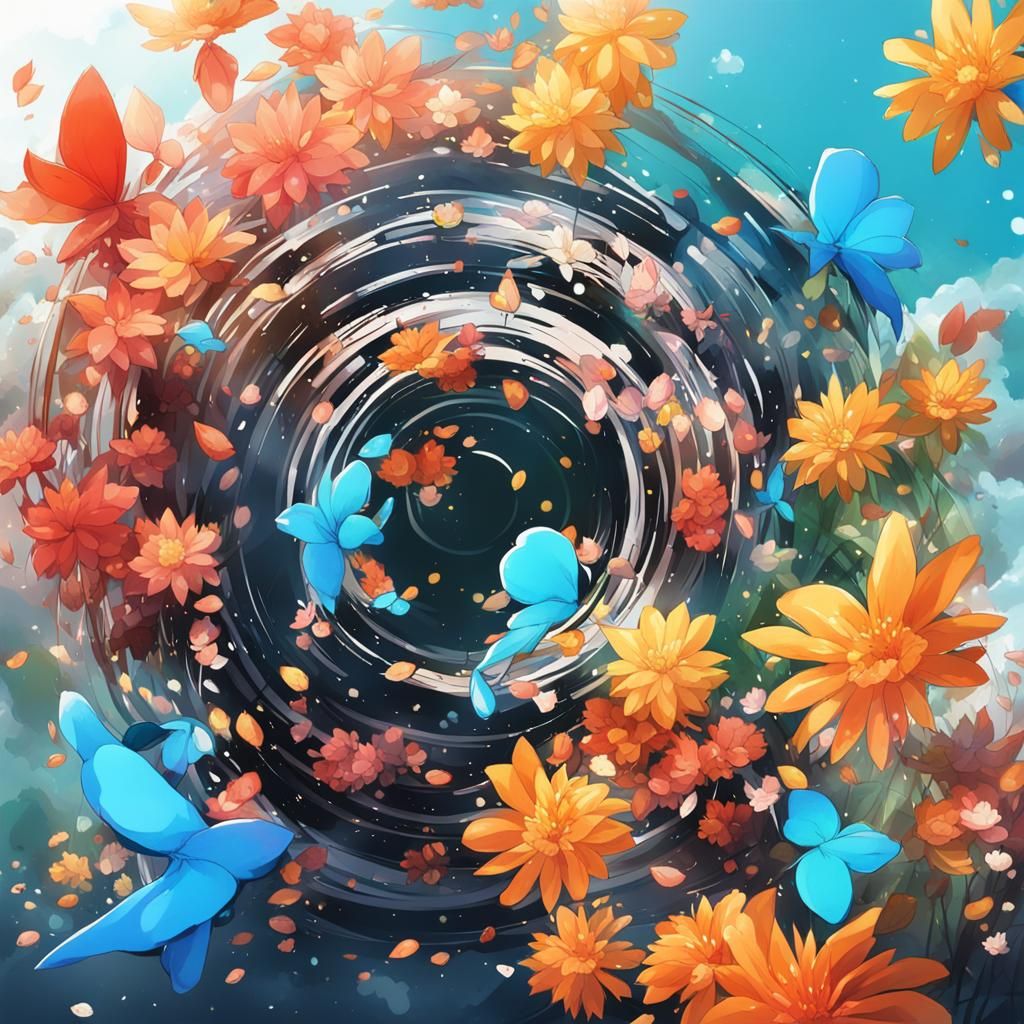 Anime Transition: Winter to Spring Beauty