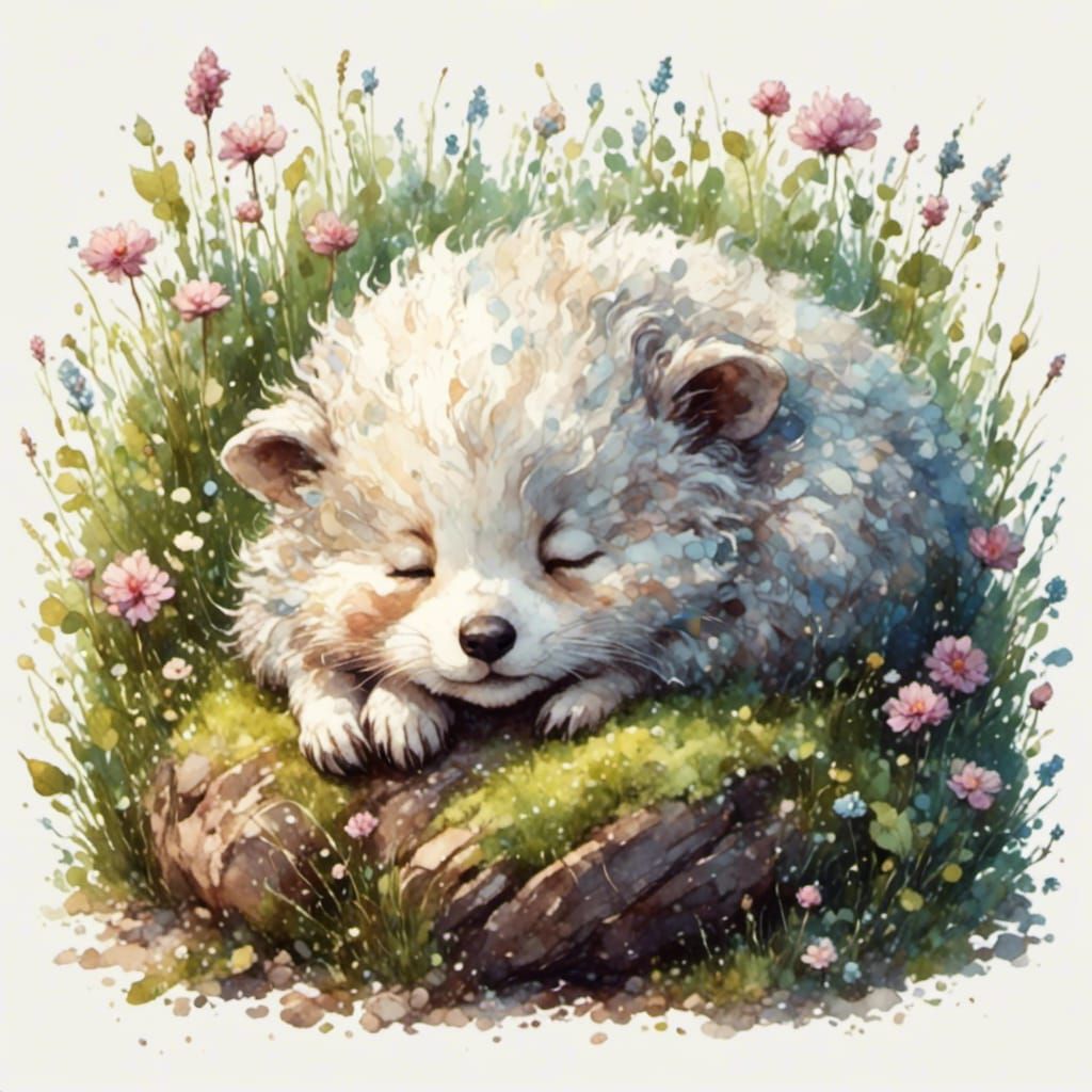 Cute Sleepy Animal in High Definition