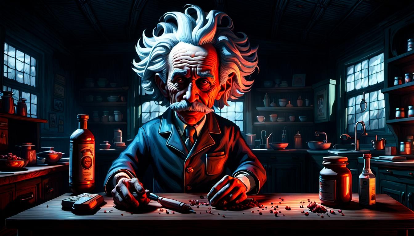 Psychedelic Horror: Evil Einstein as Psycho Butcher