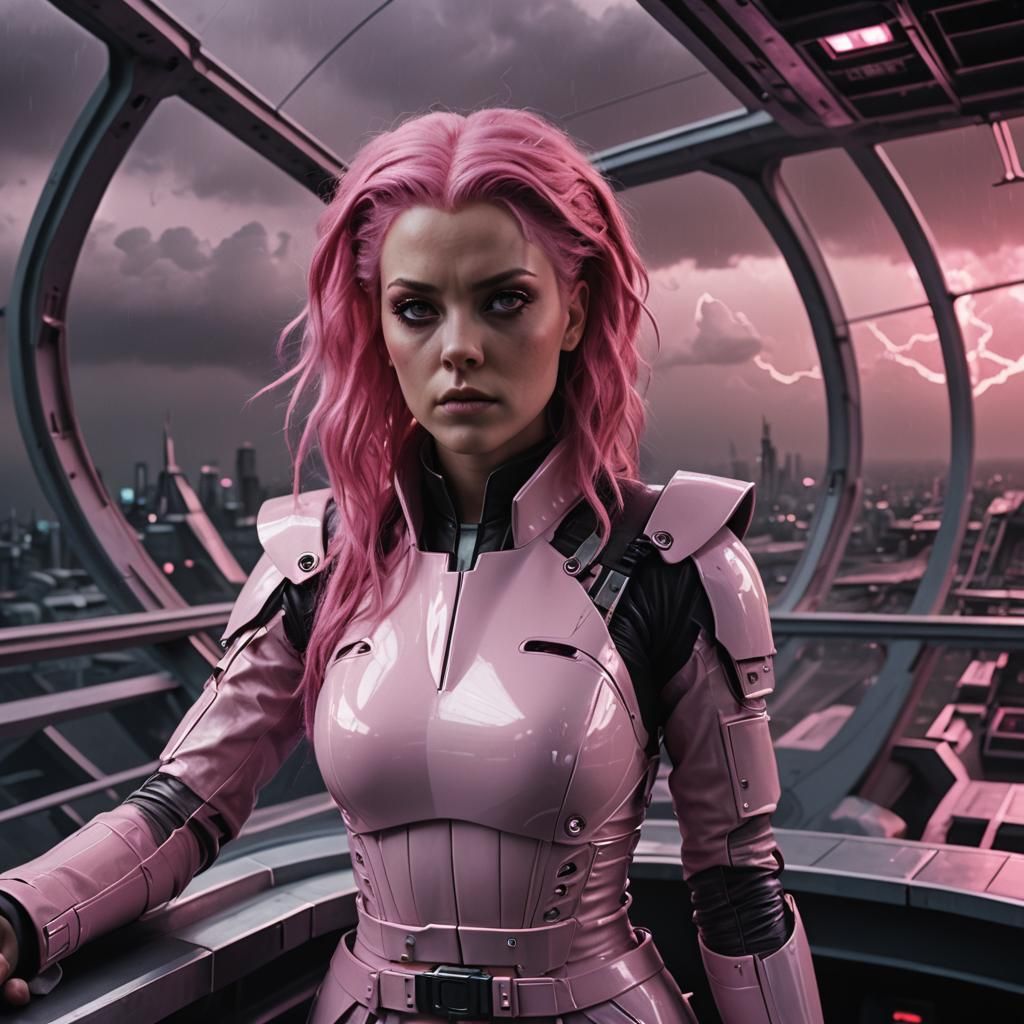 Futuristic Amy Lee as Spaceship Captain