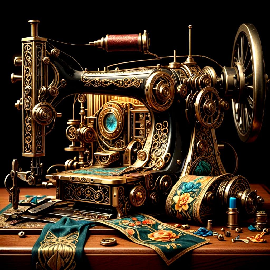Art Deco Kingdom in a Sewing Machine