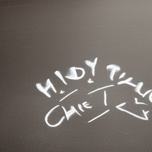 AI Generated Chalk Art