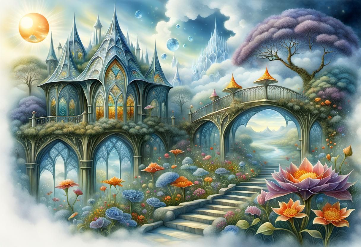 fantasy elven garden