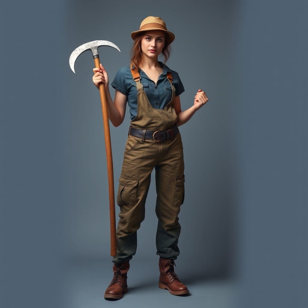 Woman with Sickle and Hammer, Eccentric Style