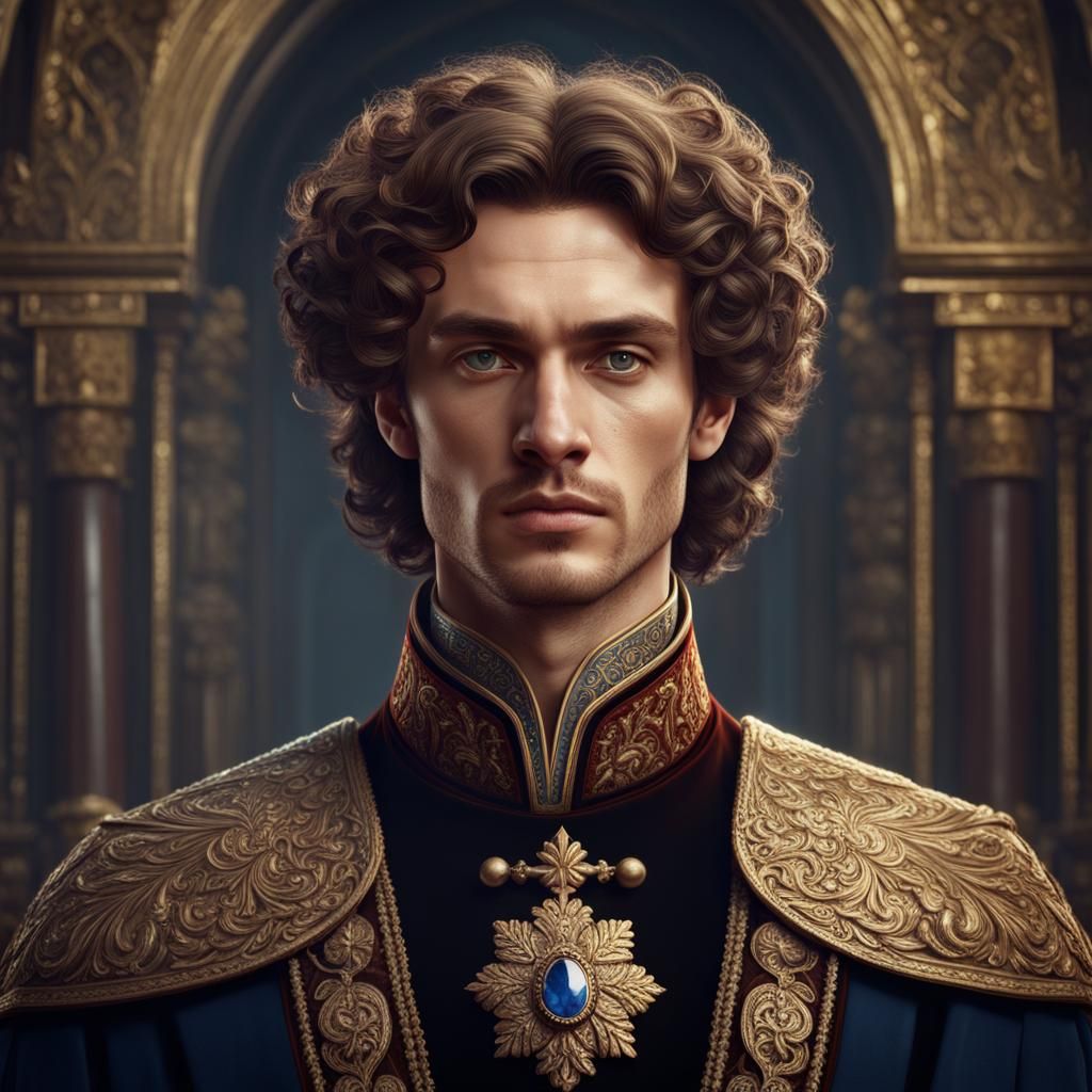 Young Russian Royal in Detailed Matte Painting