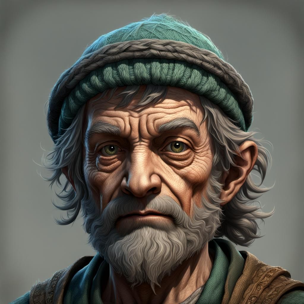 Grizzled Halfling Herbalist