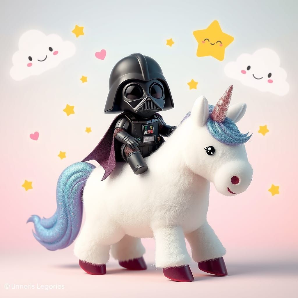 vader ridin' unicorn